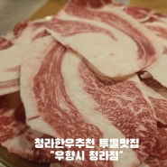 청라한우추천 우향시 청라점 투뿔소고기맛집 안심도 한우묵은지차돌박이도 입에서 살살 녹더라:D