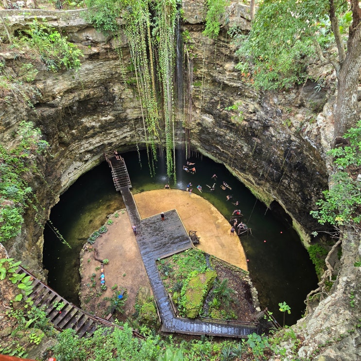 멕시코 칸쿤 근교 여행: 천연동굴 치치칸 세노테(Cenote Chichikan)