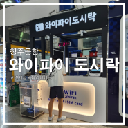 청주 공항 - 포켓 도시락 와이파이 가격ㅣ파리바게트 물가 미쳤..ㅣ면세점 정보