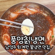 퇴계원 맛집 냉면 먹으러 꼭 가야 하는 풍양칡냉면 추천 리뷰