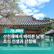 [경남/산청]산천재에서 바라본 남명 조식 선생과 산청매 그리고 산청의 9월 이야기