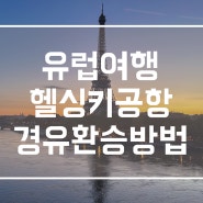 유럽 파리 여행 헬싱키 공항 경유 환승 방법, 입국심사 후기