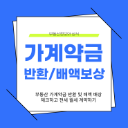 부동산 가계약금 반환 및 배액 배상 체크하고 전세 월세 계약 하기