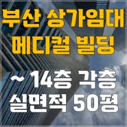 [부산 상가임대] 괴정동 상가임대,메디컬빌딩 임대, 암요양의원, 요양의원, 치과의원, 이비인후과, 한의원 등 각종 의원 임대 최적의 위치