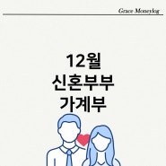 [신혼부부 가계부] 12월 넷째주 신혼부부 2인 가구 식비절약 머니로그