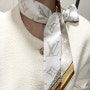 루이비통 얼티밋 모노그램 방도 스카프(라이트베이지) 구매, 착용