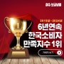 한국 소비자 만족지수 6년 연속 1위 달성!