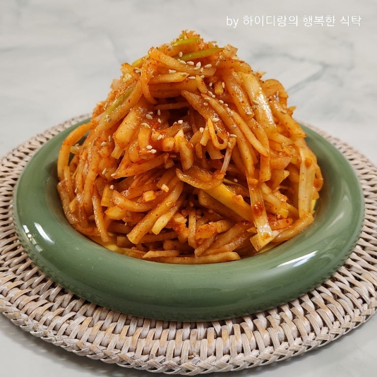무생채 레시피 새콤달콤 무생채 만드는법 무우 생채 만들기 무채무침 양념 무생채무침 : 네이버 블로그