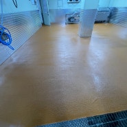 인천 식품공장 해썹HACCP인증 우레탄 바닥 철거 후 도막형바닥재 미끄럼방지 MMA바닥재 시공하기