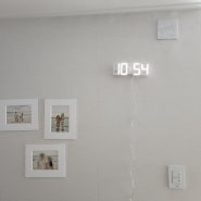 LED 벽시계 바꿨더니 인테리어, 시간관리에 좋네요. 무아스 벽걸이 전자 시계 .