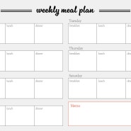 굿노트 식단표 (일주일치) weekly meal plan 무료 양식 제공