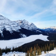 캐나다 밴프여행 겨울에도 아름다운 페이토호수