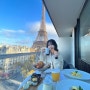 [프랑스/파리] 11월 파리 에펠탑 뷰 풀만파리타워에펠 발코니룸 819호, 룸서비스 조식 정보, 가격정보 , 꽃집 정보, 우버이츠 배달정보