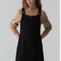 드파운드 합정 쇼룸에서 버튼 울 슬리스리스 드레스 button wool sleeveless dress (black)구매한 후기