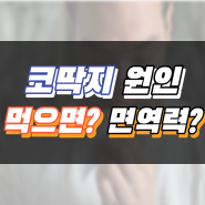 코딱지 생기는이유 먹으면 면역력 관계 있을까?