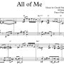 재즈 피아노 . 'All of Me'. 악보 Swing | 솔로 피아노 | Acoustic Ballad