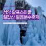 충남 청양 알프스마을/칠갑산 얼음분수 축제 후기(주차, 입장료, 체험 종류)