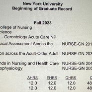 2023 가을학기 총 결산: 미국 간호학 대학원, NP 공부