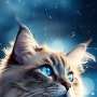 파란 눈의 고양이 스마트폰 배경화면