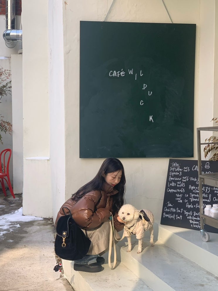서울 약수역 : 힙한 분위기의 브런치 카페, 와일드덕 + 강아지...