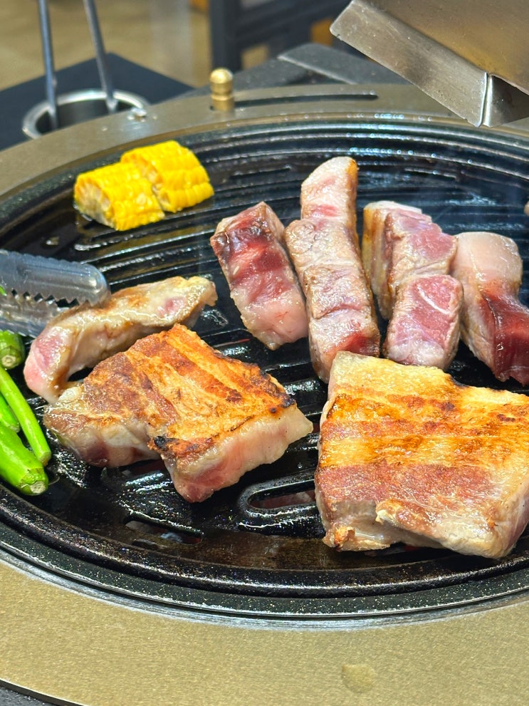 제주 오설록 흑돼지 맛집 신화월드 근처 식당 풍로 숙성 고깃집 : 네이버 블로그