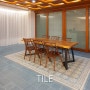 [키엔호 타일] 럭셔리 주방 바닥을 수놓는 레이스 타일 : 서진공간디자인