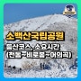 소백산 눈꽃산행 등산코스 추천, 천동~비로봉~어의곡