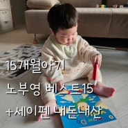 15개월아기 첫 세이펜+노부영 그리고 한밤의 걸음마훈련