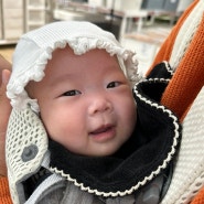 3개월 아기 12월 쇼핑템 | 아기 빕(얼쓰,아비앙또마체리) / 뮤렌 보넷