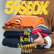 59seok 의 니트 쇼핑 리스트! [My Knit Shopping List!]