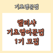 ** 영포자 초급 강의 1기 모집중 **