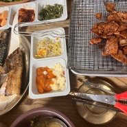 공주맛집, 곰골식당, 제민천맛집, JMT 핵맛탱, 야외테이블, 웨이팅, 공영주차장