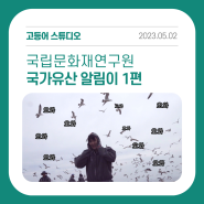 [포트폴리오] 국립문화재연구원 국가유산 알림이 1편