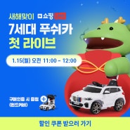 유모차 거부 필수템 1월 15일 파파야나인 7세대 BMW 푸쉬카 새해 첫 라방