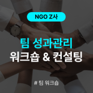 [팀 성과관리 컨설팅] NGO Z사 팀 성과관리 인큐베이팅 솔루션