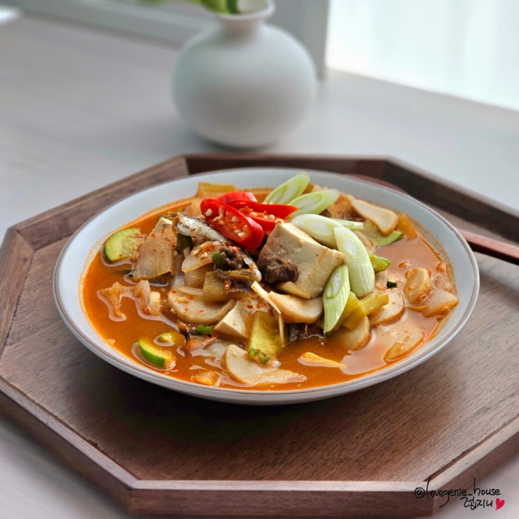 두부된장찌개 맛있게 끓이는법 한우소고기 고깃집 된장찌개 레시피 : 네이버 블로그