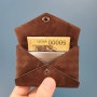 [가죽공예] 바느질 없는 카드지갑. 토코놀마감. 선물용