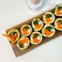 키토김밥 만들기 더킹크랩스 크래미를 넣어 더 맛있는 밥없는 김밥
