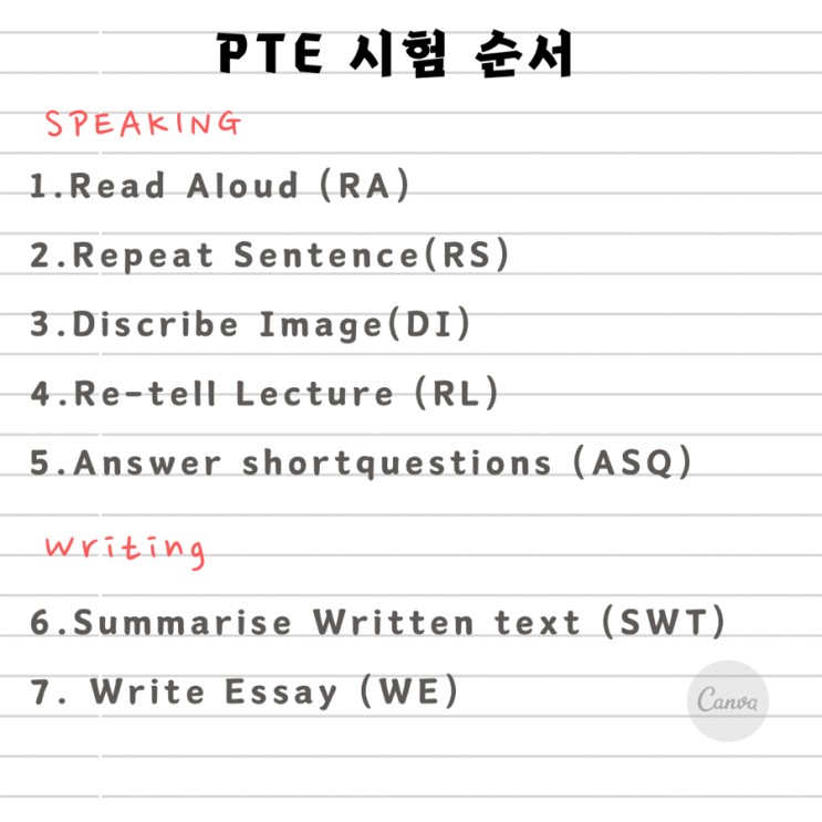 PTE 공부방법 (Speaking) : 네이버 블로그