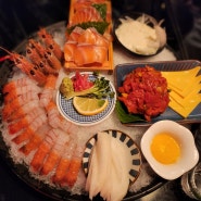 [영등포구청] 서울에서 즐기는 딱새우회 맛집, 애월의 밤