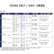 프랑스어 2024년 DELF / DALF 시험일정 , DELF 응시료
