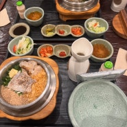 인천 동춘동 스퀘어원 3층 식당가 도미관자 솥밥 맛집 솔솥