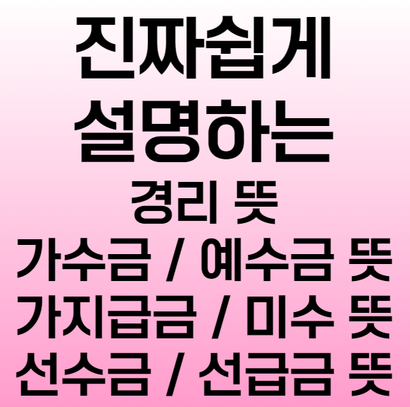 경리뜻, 가수금뜻, 예수금뜻, 가지급금뜻, 선수금뜻, 선급금뜻, 미수금뜻 진짜 쉽게 설명했어요 : 네이버 블로그