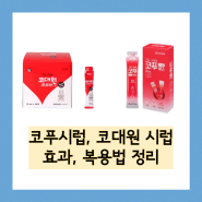 코푸시럽, 코대원 에스/포르테 시럽 효과, 복용법, 주의사항 - 독감/감기약 비교 정리