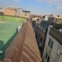 옥상지붕공사 칼라강판 우레탄방수 시공 작업