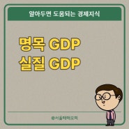 명목GDP와 실질GDP