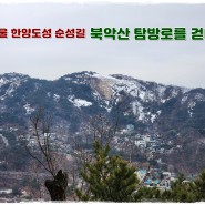 서울 한양도성 순성길 백악구간 탐방로 우중 산책