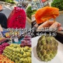 대만여행 동먼시장과일 一成蔬果店이청소과점 (석가, 파파야, 용과)