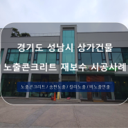 경기도 성남시 상가건물 노출콘크리트 재보수 시공사