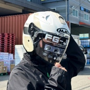 아시안 소두핏 홍진 HJC FG-JET MC9SF 오픈페이스 헬멧 출고기